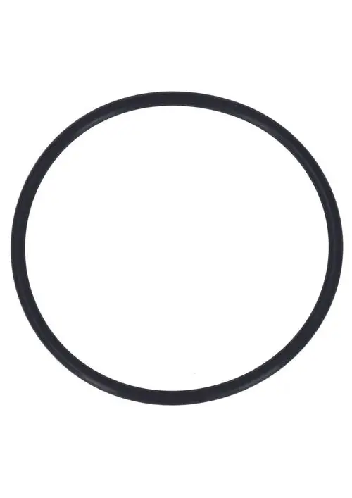 Schwarze Dichtung in Ringform, geeignet für verschiedene Anwendungen, möglicherweise als Ersatzteil von Judo für spezifische Rohrsysteme.